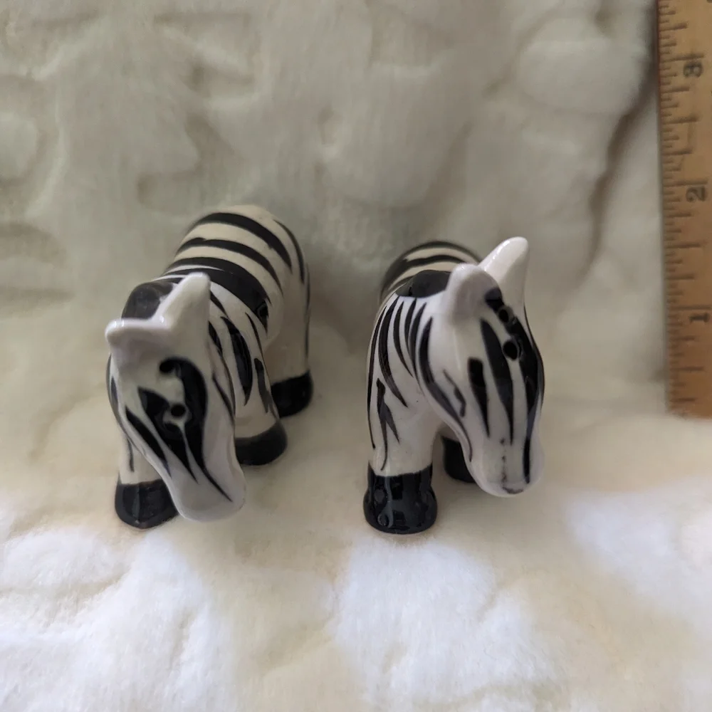 Vintage salt and pepper zebra